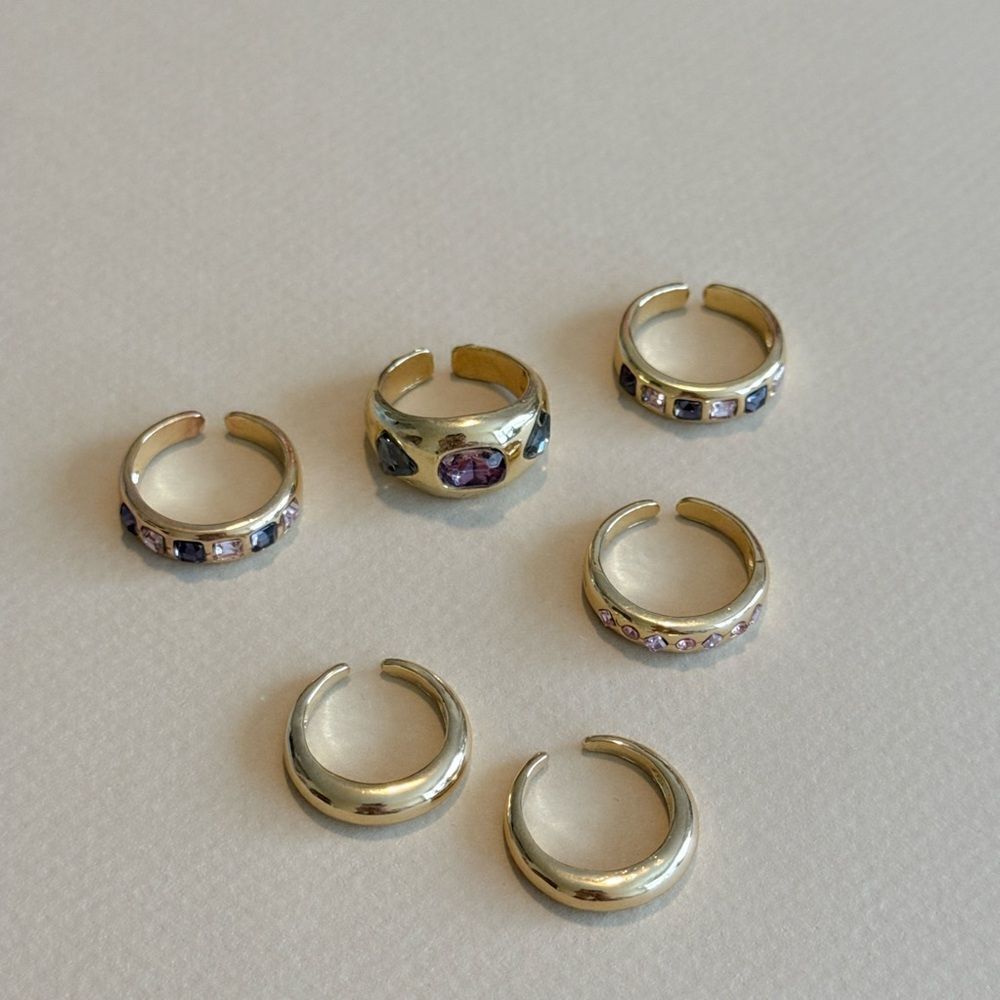 Gemstone Ring Set #1518 - Picture 5 of 6